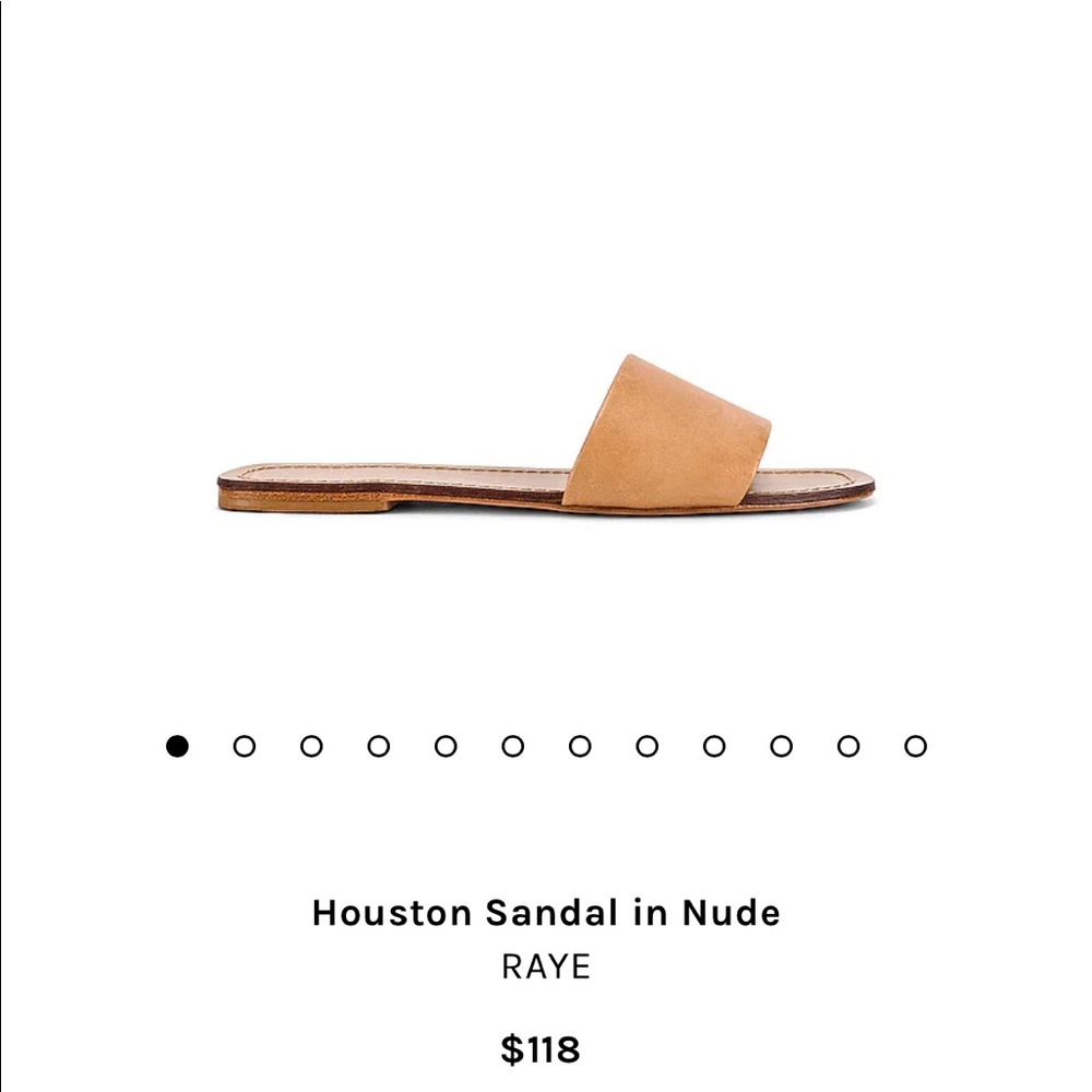 RAYE NUDE SANDALS. Brand new never worn still in box